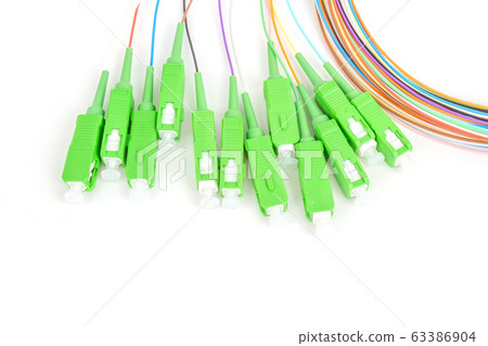 green fiber optic SC connectors green fiber optic SC connectors 63386904
