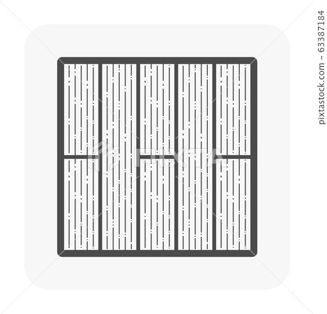 Wood floor icon Wood floor icon 63387184