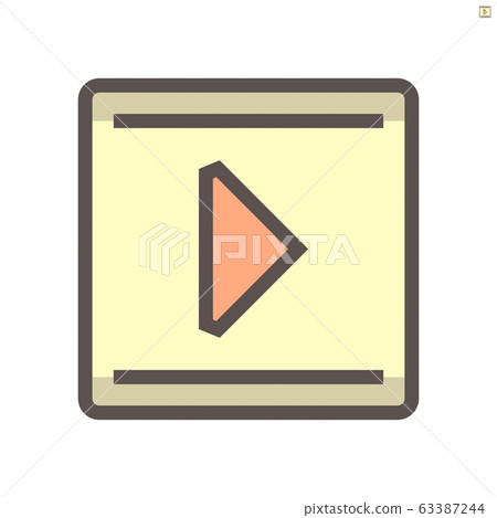 Video file vector icon design, 48x48 pixel perfect 63387244