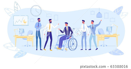 Healthy and Disabled Together in Business Team. Healthy and Disabled Together in Business Team. 63388016