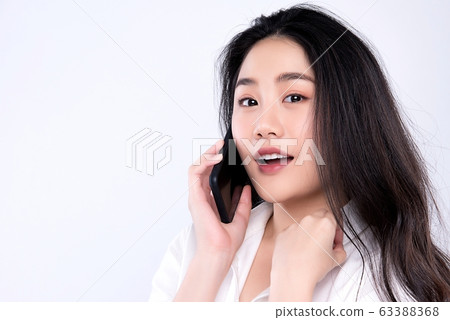 Woman, adult, beauty, smartphone, mobile phone, speaking Woman, adult, beauty, smartphone, mobile phone, speaking 63388368