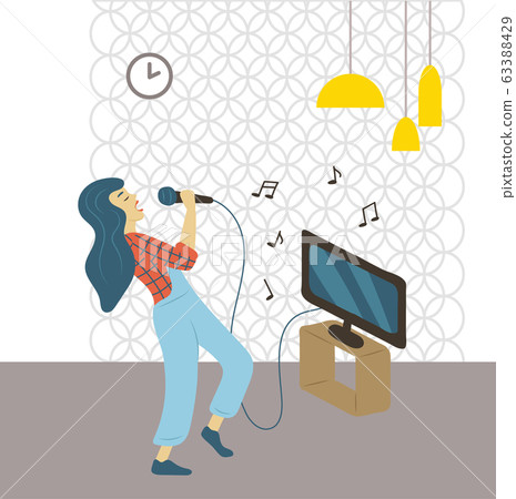 Singing Woman, Vocalist Hobby of Lady Pastime 63388429