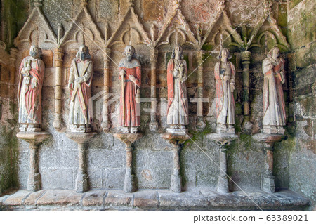 Chapel of Kermaria an Iskuit from 13th century, Plouha, Brittany, France 63389021