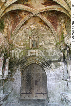 Chapel of Kermaria an Iskuit from 13th century, Plouha, Brittany, France 63389108