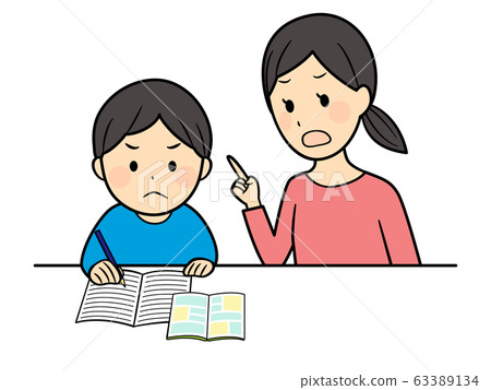 parent and child studying 63389134