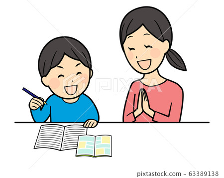 parent and child studying 63389138