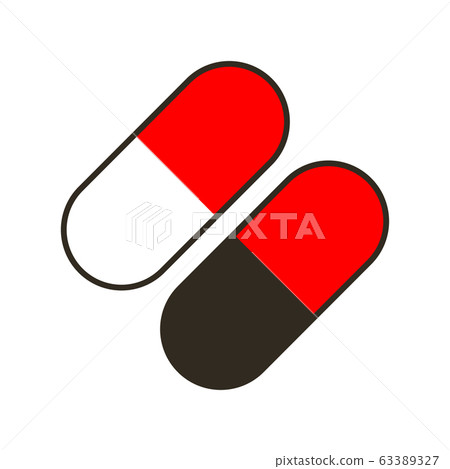 Virus pills tablets medical help icon vector Virus pills tablets medical help icon vector 63389327