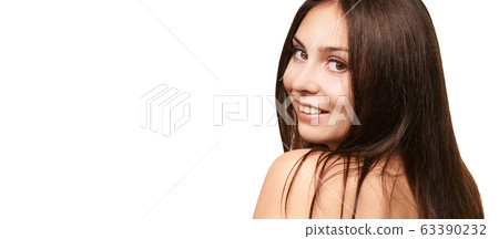 Beauty young girl portrait. Studio cosmetology face Beauty young girl portrait. Studio cosmetology face 63390232
