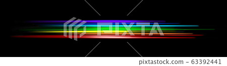 Dynamic multicolored glowing lines on a black Dynamic multicolored glowing lines on a black 63392441
