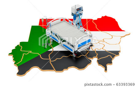 Intensive care unit ICU in Sudan, 3D rendering 63393369