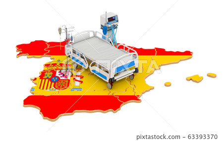 Intensive care unit ICU in Spain, 3D rendering 63393370
