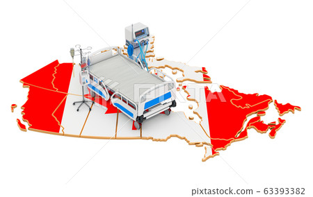 Intensive care unit ICU in Canada, 3D rendering 63393382