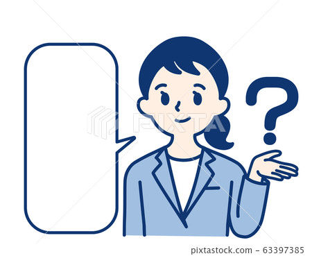 Business Woman OL Woman Balloon Hatena 63397385