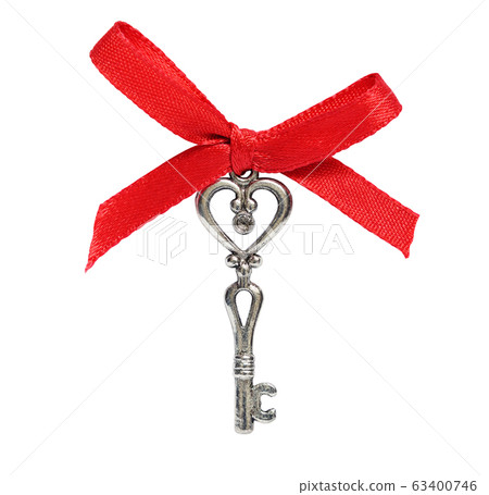 Key with red bow 63400746