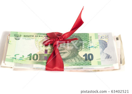 Gift of money isolated on white Gift of money isolated on white 63402521