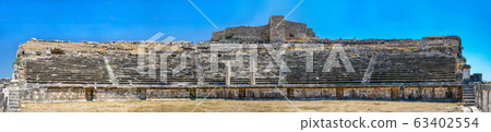 The interior of the Miletus Ancient Theatre in 63402554