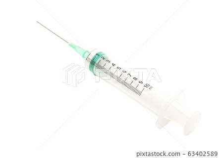 Syringe isolated on white background Syringe isolated on white background 63402589