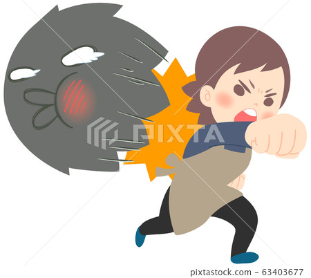 Counterattacking Viruses-A woman who punches against viruses Counterattacking Viruses-A woman who punches against viruses 63403677