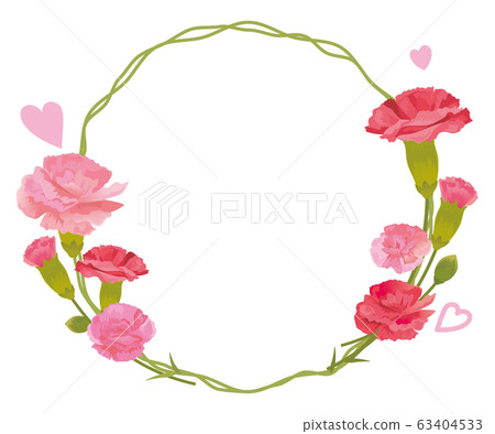 康乃馨花框 63404533