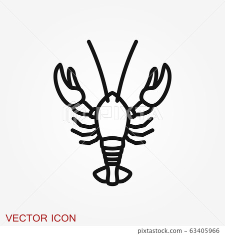 Lobster icon vector logo illustration isolated on 63405966