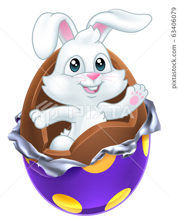 Easter Chocolate BrokenEgg Clip Art Image​