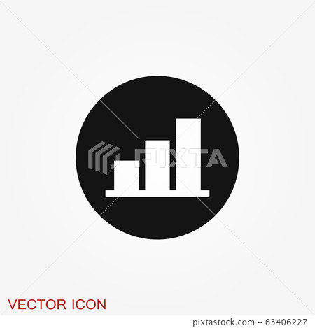 Investments icon. Graph growth graphics vector Investments icon. Graph growth graphics vector 63406227
