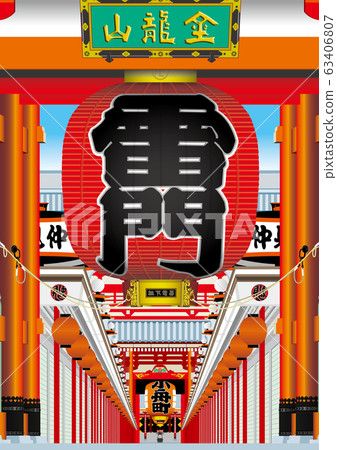 淺草Kaminarimon圖像 63406807