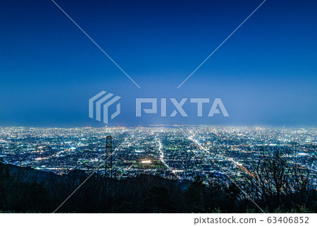 Osaka night view, view from Mount Ikoma Osaka night view, view from Mount Ikoma 63406852