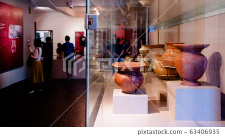 Ancient pottery and prehistory ceramic ware in Ban Chiang Museum Ancient pottery and prehistory ceramic ware in Ban Chiang Museum 63406935