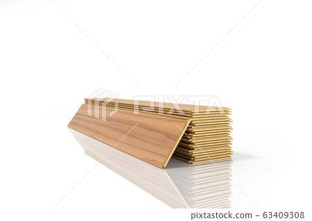 Set of wooden laminated construction planks Set of wooden laminated construction planks 63409308