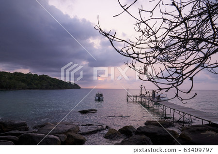 beautiful landscapes on beach in Thailand. 63409797