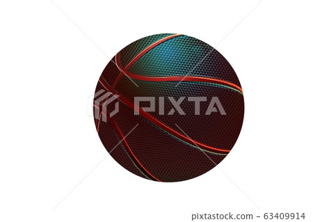 basketball ball isolated on white - illustration design basketball ball isolated on white - illustration design 63409914