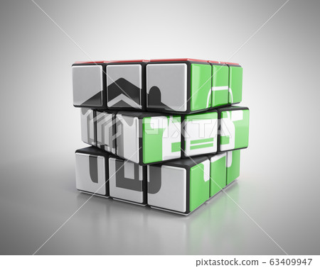 Concept of a deliberate solution House and car Concept of a deliberate solution House and car 63409947