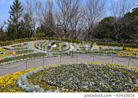 Park flower clock flower garden flower garden 63410016