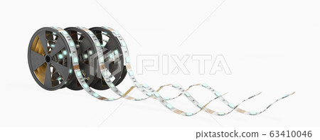 Diode strip Led lights tape in holder close-up 3d 63410046