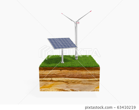 Concept of alternative energy 3d illustration of Concept of alternative energy 3d illustration of 63410219