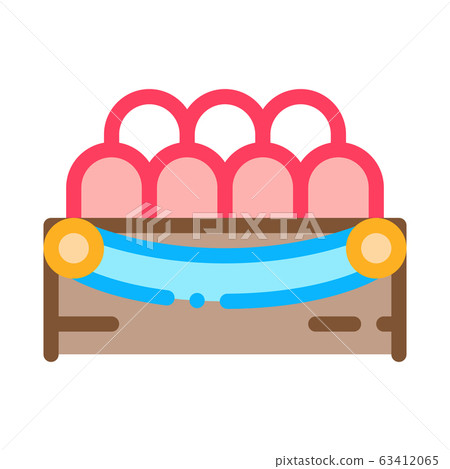 Lodge Spectators Icon Vector Outline Illustration 63412065