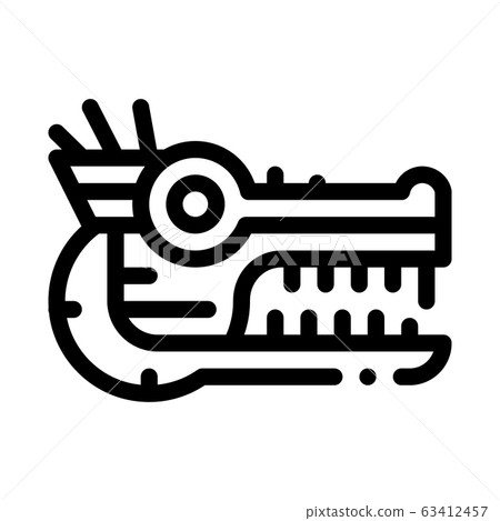 Sacred Totem Animal Head Icon Vector Illustration Sacred Totem Animal Head Icon Vector Illustration 63412457