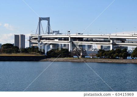 Daiba公園和彩虹橋 63415969