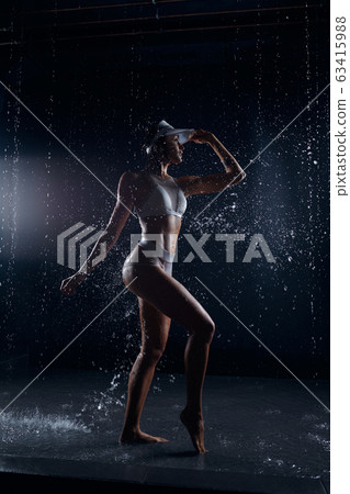 Beautiful athletic caucasian girl with a perfect Beautiful athletic caucasian girl with a perfect 63415988