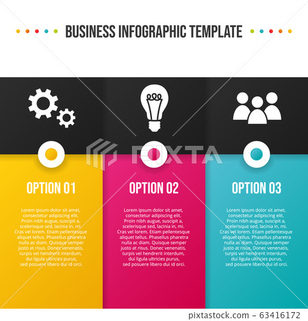 Concept of a colorful infographic with business 63416172