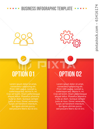 Business infograph with icons - concept of 63416174