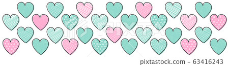 Love concept with hand drawn hearts. Mother's Day, Love concept with hand drawn hearts. Mother's Day, 63416243