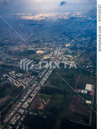 Cityscape of Ho Chi Minh City in Vietnam Aerial View 63416587