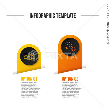 Round business infographic with icons. Vector - Stock Illustration ...