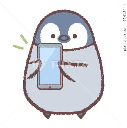 智能手機企鵝小雞 智能手機企鵝小雞 63418444