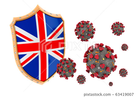 Protection of the Great Britain from coronavirus. 63419007