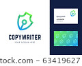 Pen symbol logo and business card template 63419627