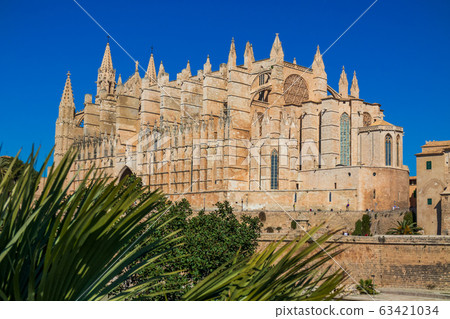 Palma Cathedral La Seu, Palma de Mallorca, Mallorca, Balearic Islands, Spain, Europe Palma Cathedral La Seu, Palma de Mallorca, Mallorca, Balearic Islands, Spain, Europe 63421034