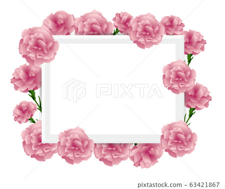 Carnation frame background - Stock Illustration [63421867] - PIXTA